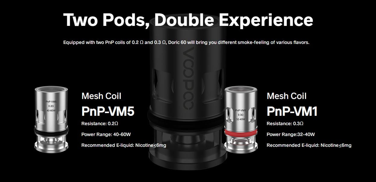 Voopoo Doric 60 Pod System Kit 2500mAh 4.5ml 9