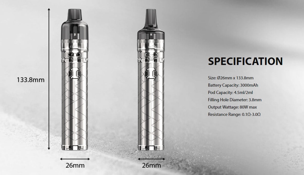 Eleaf iJust 3 Starter Kit GTL Pod Tank 3000mAh 4.5ml 11