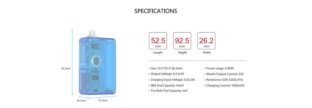 Vandy Vape Pulse AIO Mini 80W Kit 5ml 16