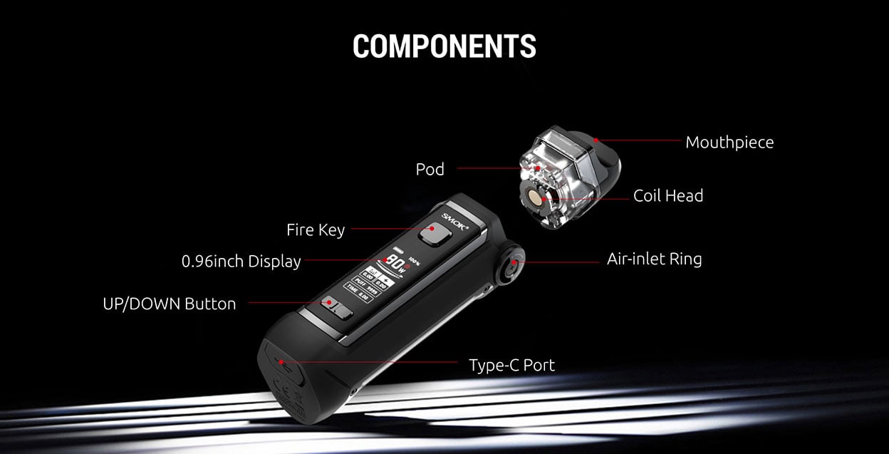 SMOK IPX80 80W Pod Mod Kit 3000mAh 5.5ml 8