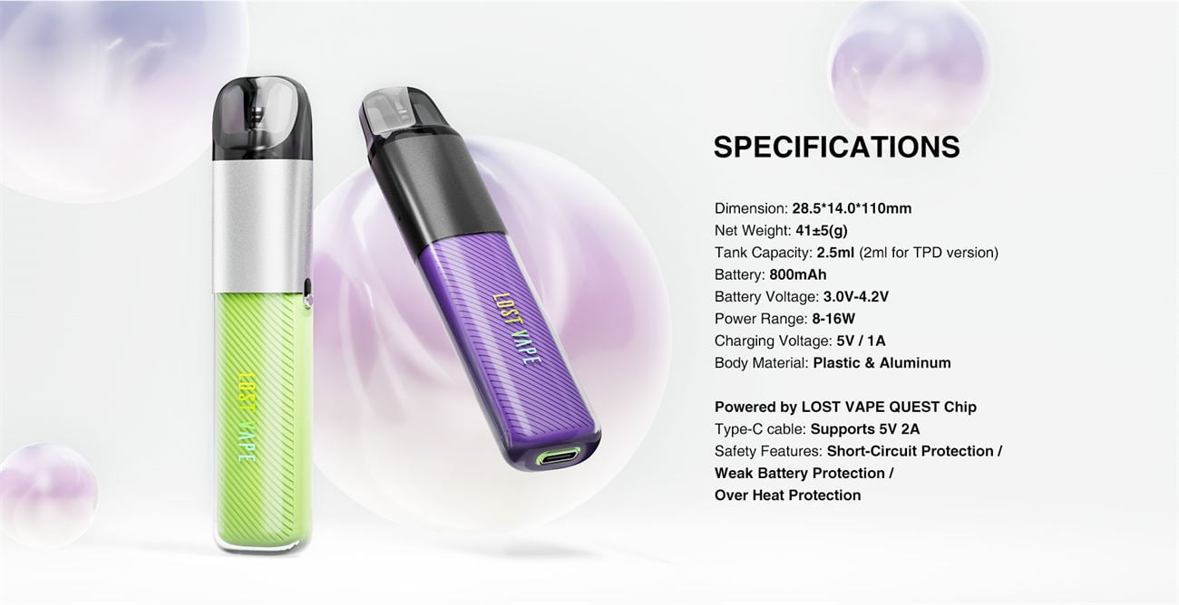 Lost Vape Ursa Nano Air Pod System Kit 800mAh 2.5ml 9