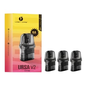 Lost Vape Ursa V2 Pod Cartridge for  Ursa Nano Kit / Ursa Baby Pod Kit / Ursa Pro Kit / Ursa Nano Pro / Ursa S Kit / Ursa Baby Pro Kit / Ursa Pocket Kit / Ursa Nano Air Kit / Ursa Nano 2 Kit / Ursa Cap Kit / Epoch Kit 2.5ml (3pcs/pack)