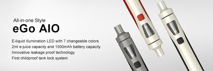 Joyetech eGo AIO Starter Kit New Color 1500mAh 2