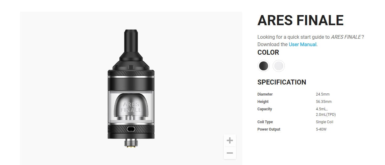 Innokin Ares Finale RTA Tank Atomizer 4.5ml 7