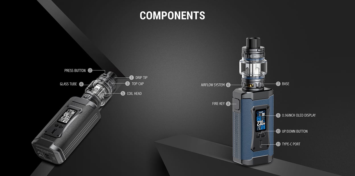 SMOK Morph 2 230W Mod Kit with TFV18 Tank 7.5ml 4