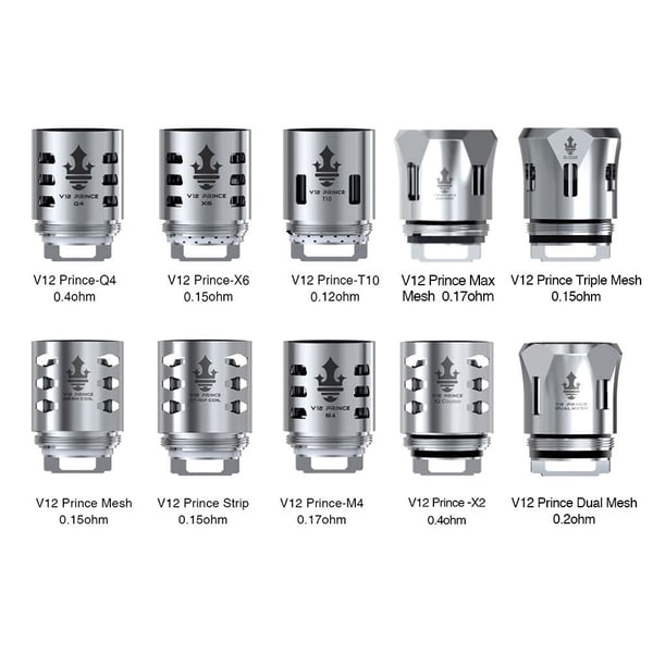 Smok V12 Prince Coil for X-priv kit, TFV12 Prince Tank, Stick Prince Kit(3pcs/pack)