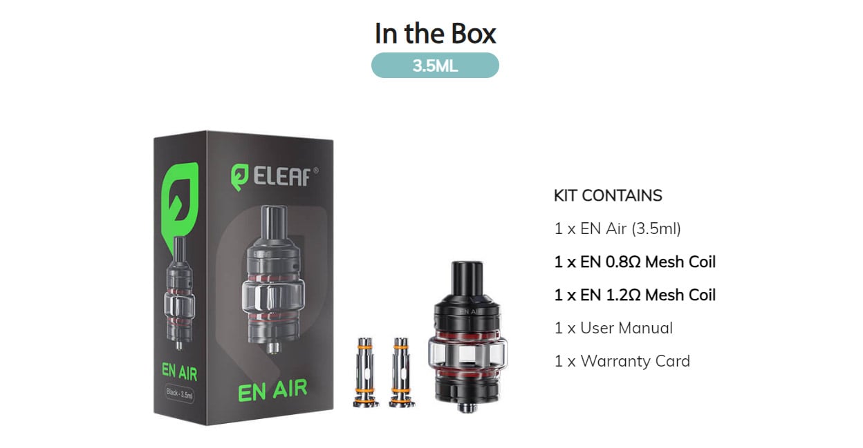 Eleaf En Air Tank Atomizer 3.5ml 10