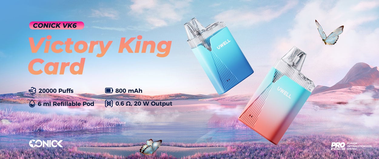 Uwell Conick VK6 Refillable Disposable Kit 800mAh 6ml 5