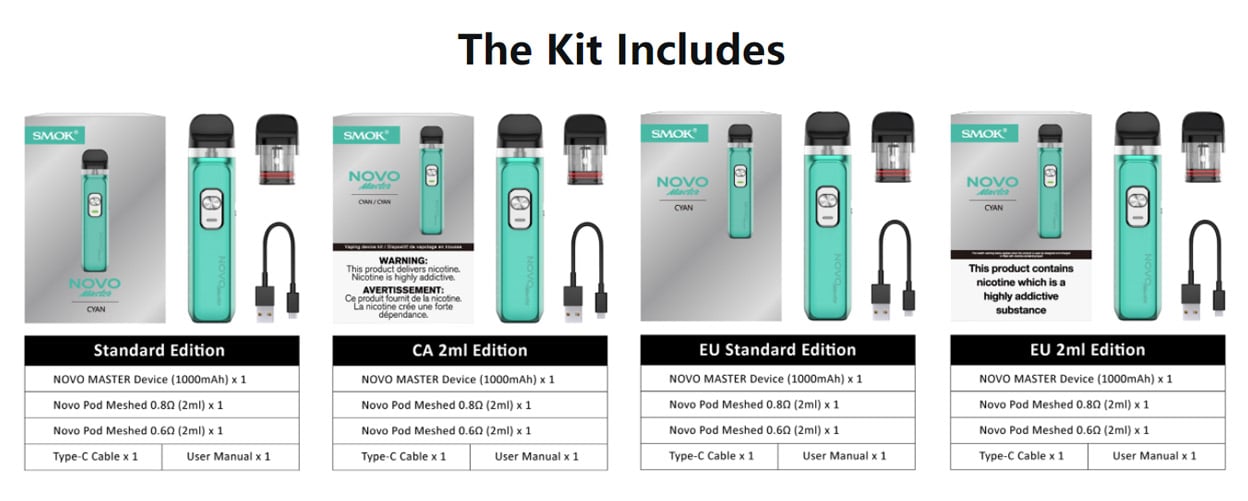 SMOK Novo Master Pod System Kit 1000mAh 2ml 18