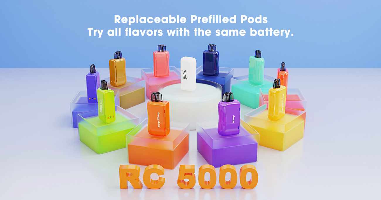 YUMI RC5000 Replaceable Disposable Pod Kit 650mAh 8ml 4