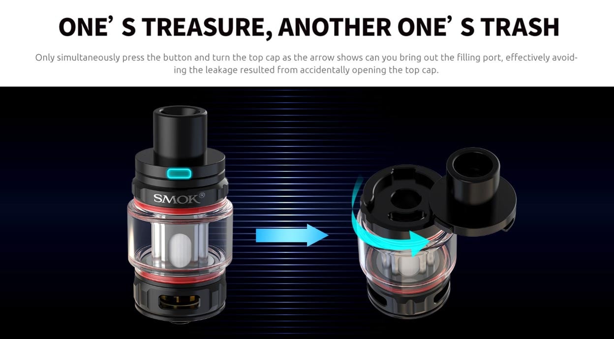 Smok R-Kiss 2 Mod Kit 200W with TFV18 Mini Tank Atomizer 6.5ml 17