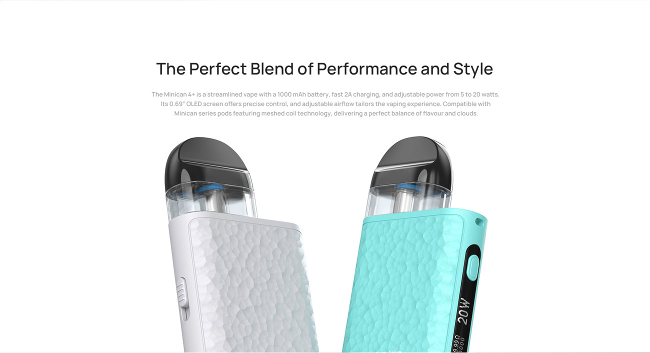 Aspire Minican 4 Plus Pod System Kit 1000mAh 3ml 2