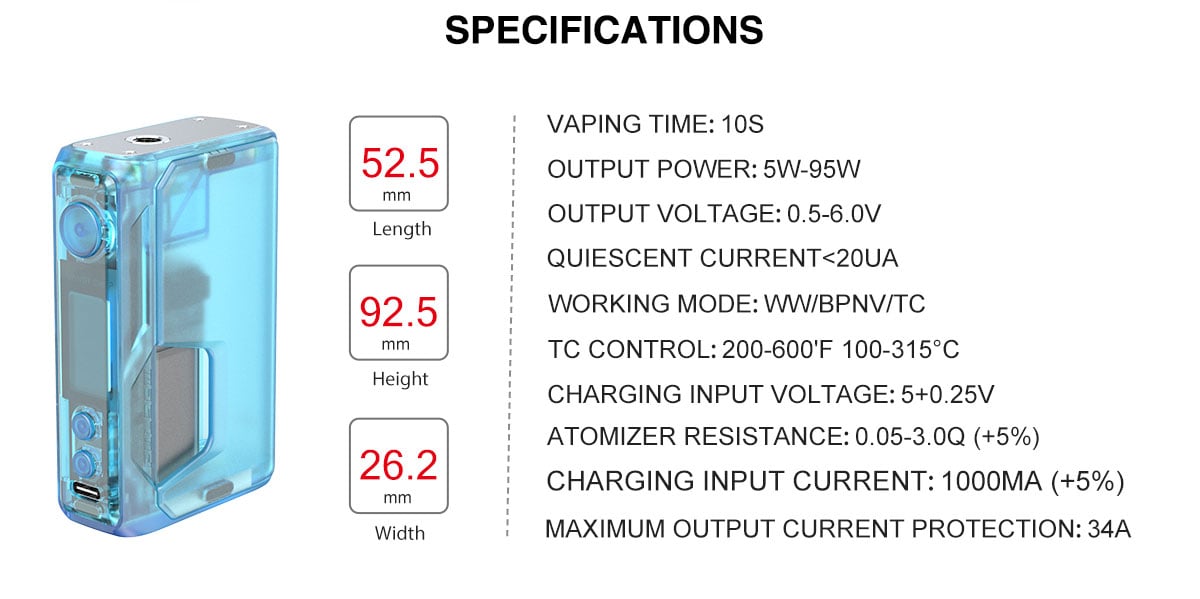 Vandy Vape Pulse V3 95W Squonker Mod 12