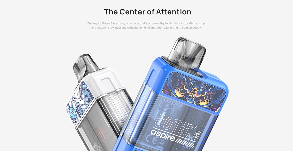 Aspire GoTek S Pod System Kit 650mAh 4.5ml 2