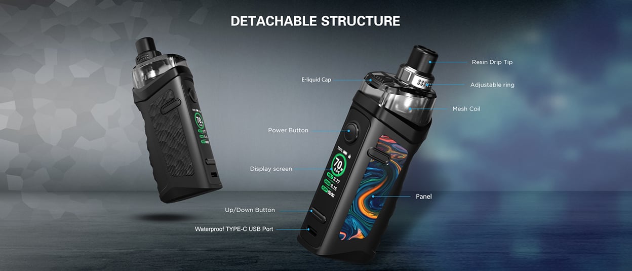 Vandy Vape Jackaroo 70W Pod System Kit 2000mAh 4.5ml 16