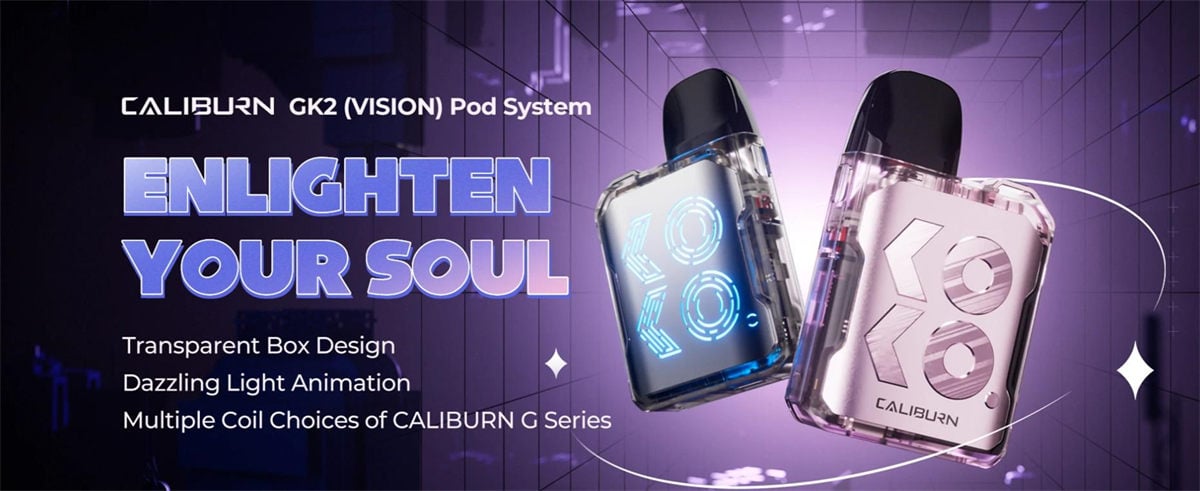 Uwell Caliburn GK2 (Vision) Pod System Kit 690mAh 2ml 1