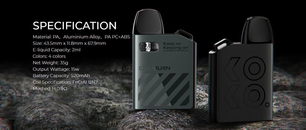 Uwell Caliburn AK2 Pod System Kit 520mAh 2ml 13