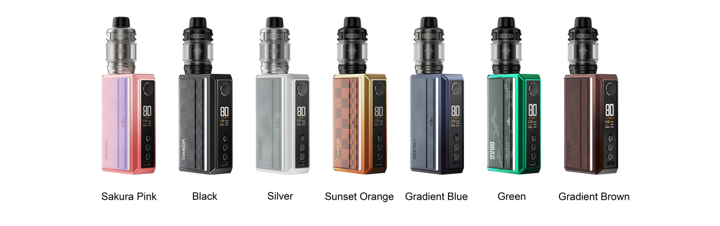 Voopoo Drag 5 177W Box Mod Kit with Uforce-X Tank Atomizer 5.5ml 1