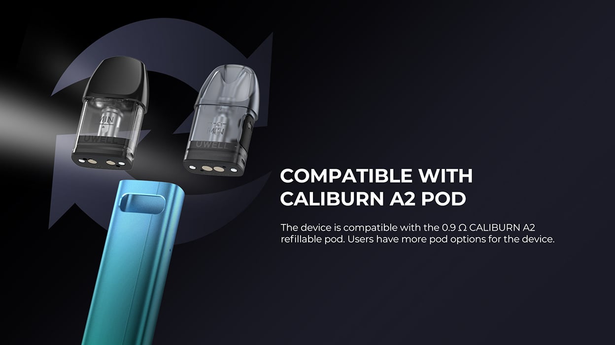 Uwell Caliburn A2S Pod System Kit 520mAh 2ml 11