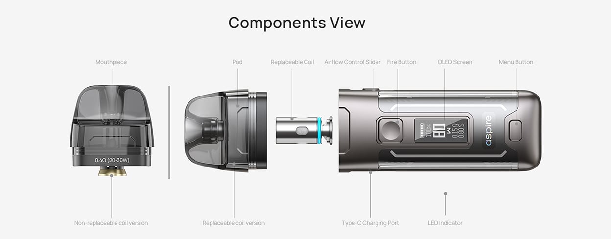 Aspire Veynom Air Pod System Kit 2800mAh 5ml 10