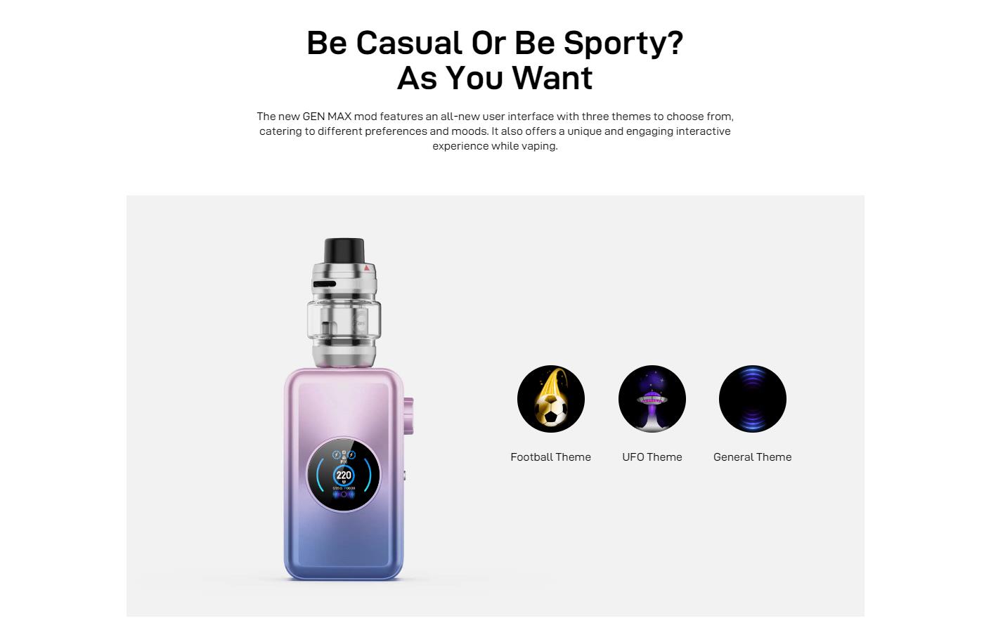 Vaporesso GEN SE Mod Kit With iTank T Atomizer 3ml 9