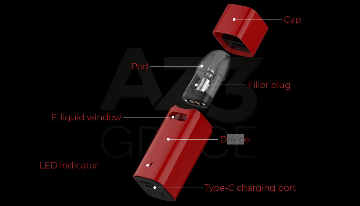 Uwell Caliburn AZ3 Grace Pod System Kit 750mAh 2ml 9