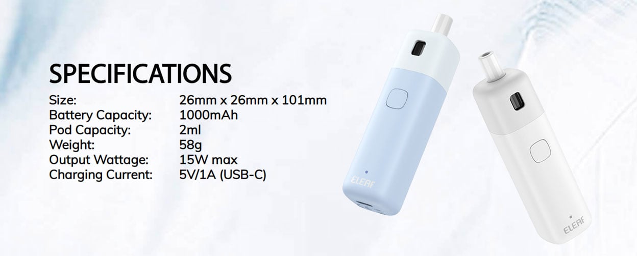 Eleaf IORE Crayon Pod System Kit 1000mAh 2ml 11