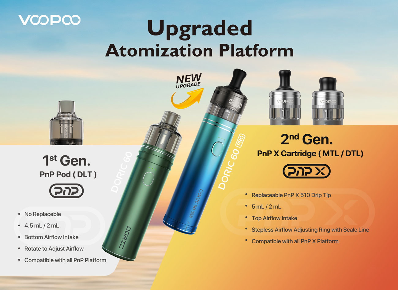 VOOPOO Doric 60 Pro Pod Kit 2500mAh 5ml 2