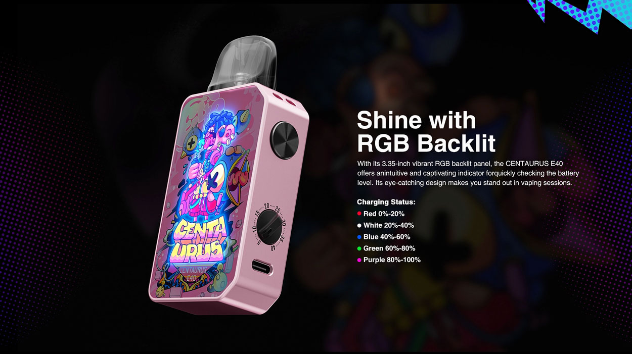 Lost Vape Centaurus E40 Pod Kit 1400mAh 3ml 8