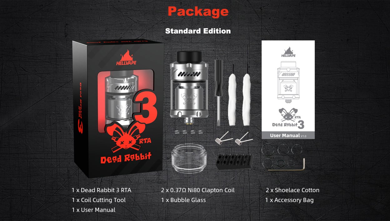 Hellvape Dead Rabbit 3 RTA Atomizer 5.5ml (25mm) 9