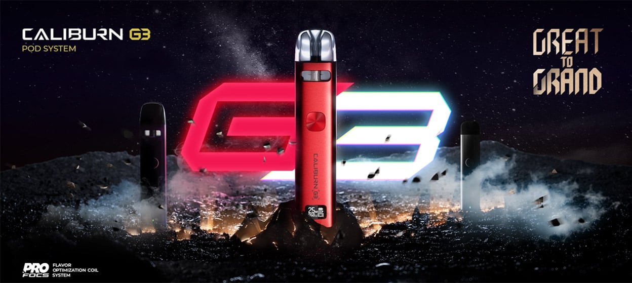 Uwell Caliburn G3 Pod System Kit 900mAh 2.5ml / 2ml 1