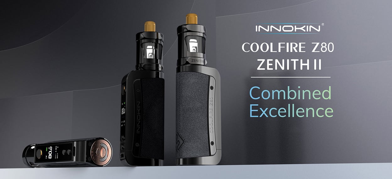 Innokin Coolfire Z80 Box Mod Kit with Zenith II Tank Atomizer 5.5ml 1