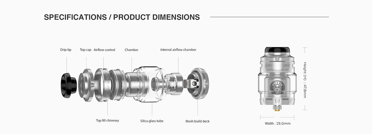 Geekvape ZX II Mesh RTA Tank Atomizer 4.5ml 4