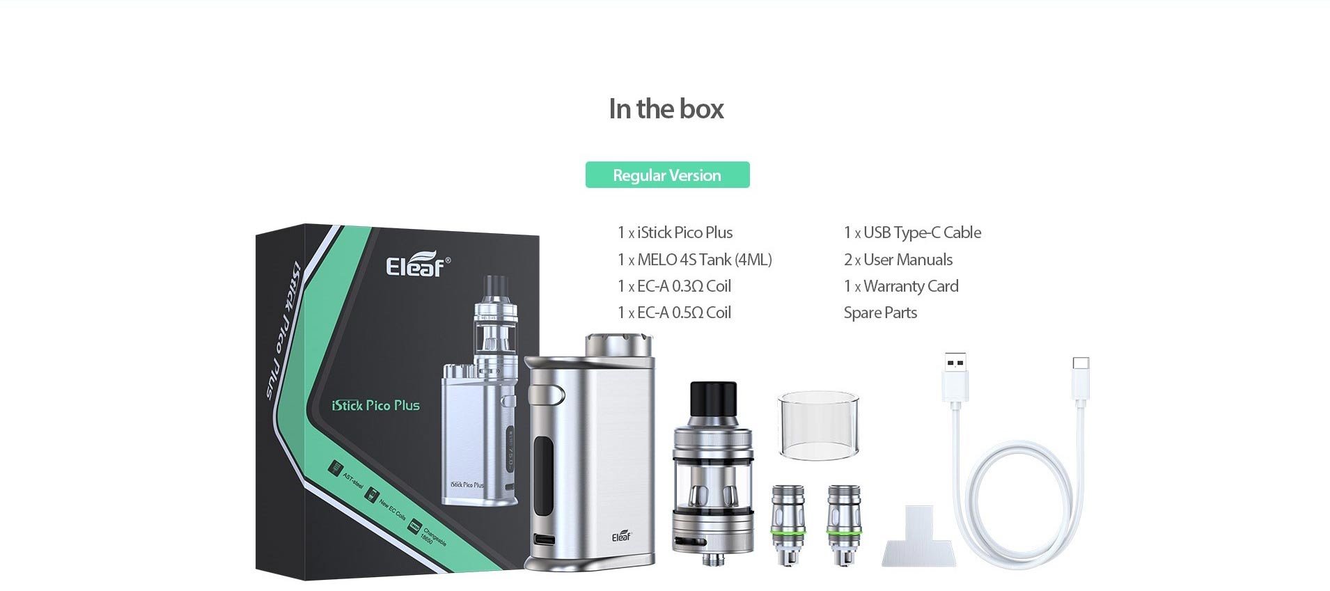 Eleaf iStick Pico Plus 75W Kit with Melo 4S Tank Atomizer 2ml 16