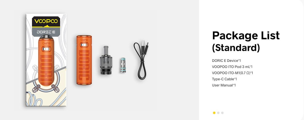 VOOPOO DORIC E Pod System Kit 1500mAh 3ml 18