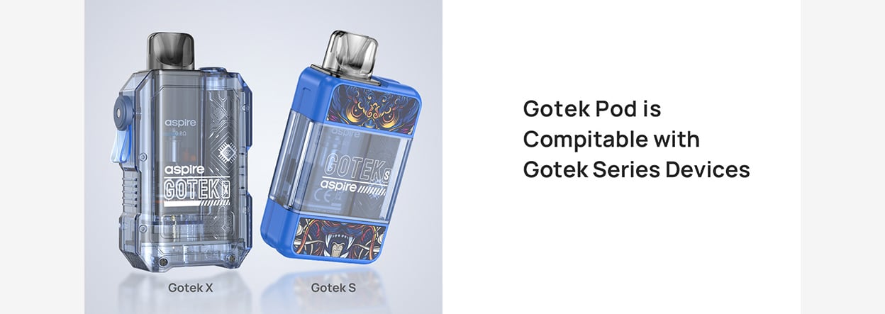 Aspire GoTek S Pod System Kit 650mAh 4.5ml 12