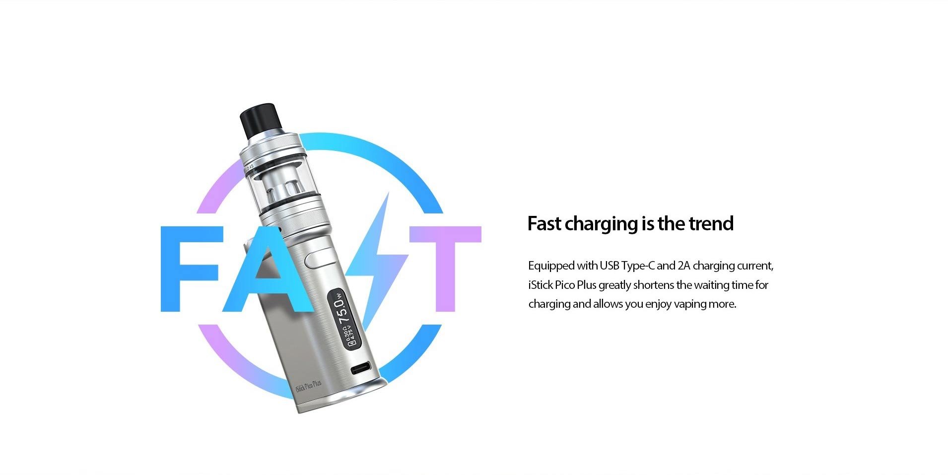 Eleaf iStick Pico Plus 75W Kit with Melo 4S Tank Atomizer 2ml 10