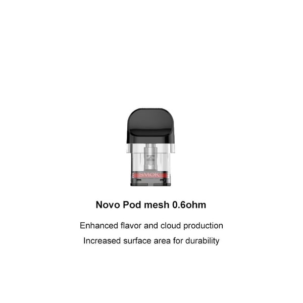 SMOK Novo Pod Cartridge for SMOK Novo, Novo 2, Novo 2s, Novo 3 Kit, Novo 2X Kit, Propod GT Kit, Novo Master Kit, Novo Master Box Kit, NOVO Pro Kit 2ml (3pcs/pack)