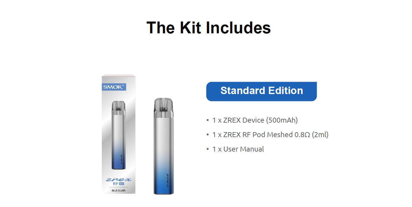 SMOK Zrex RF Pod System Kit 500mAh 2ml 8