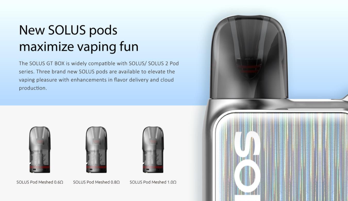 SMOK Solus GT Box Pod System Kit 1000mAh 2ml 12