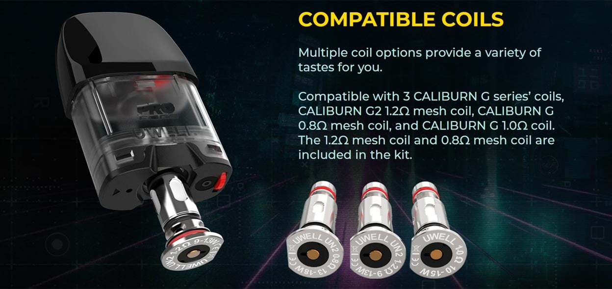 Uwell Caliburn GK2 Pod System Kit 690mAh 2ml 6