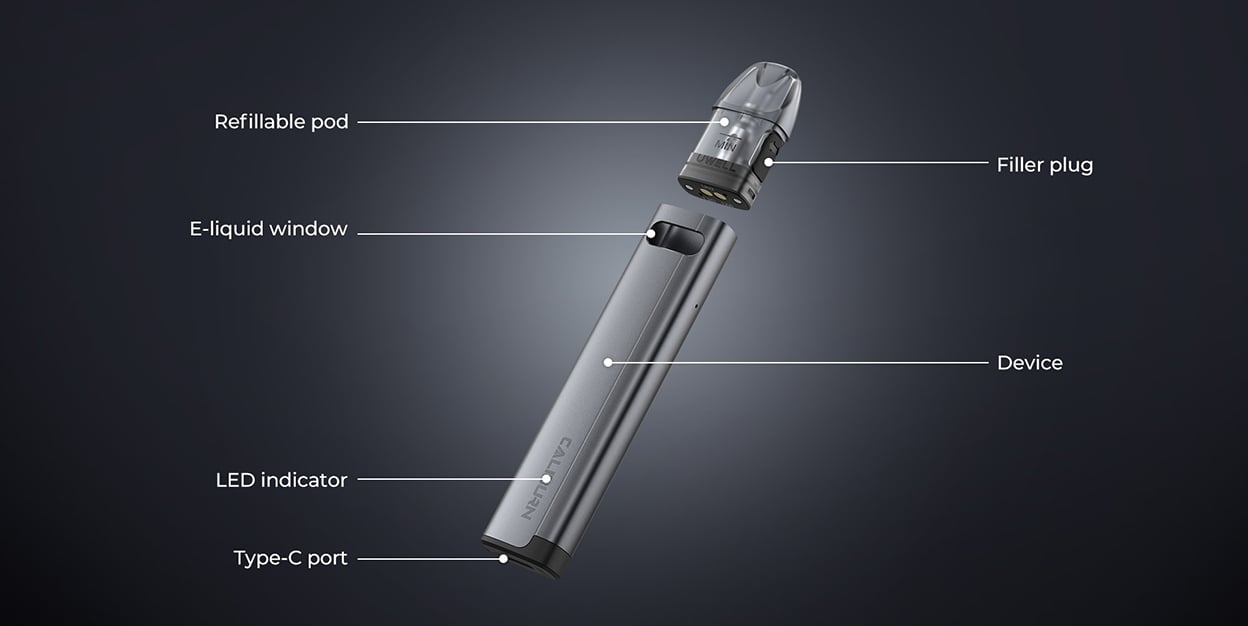 Uwell Caliburn A2S Pod System Kit 520mAh 2ml 3