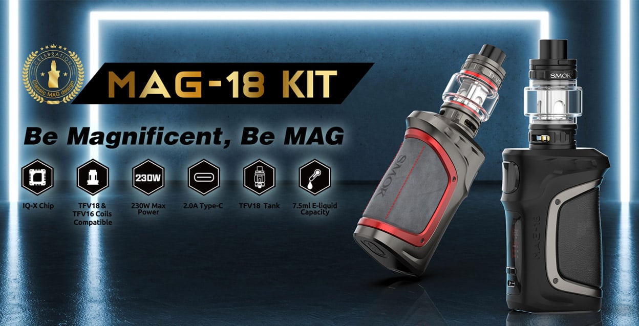 Smok MAG-18 230W Mod Kit with TFV18 Tank 7.5ml 43