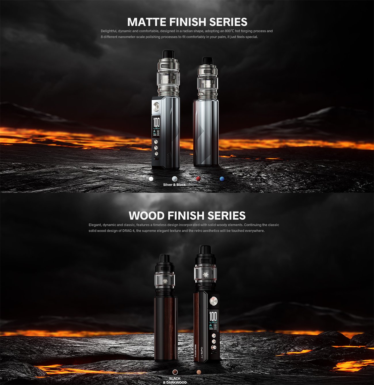 VOOPOO DRAG M100S 100W Mod Kit with Uforce-L Tank Atomizer 5.5ml 2