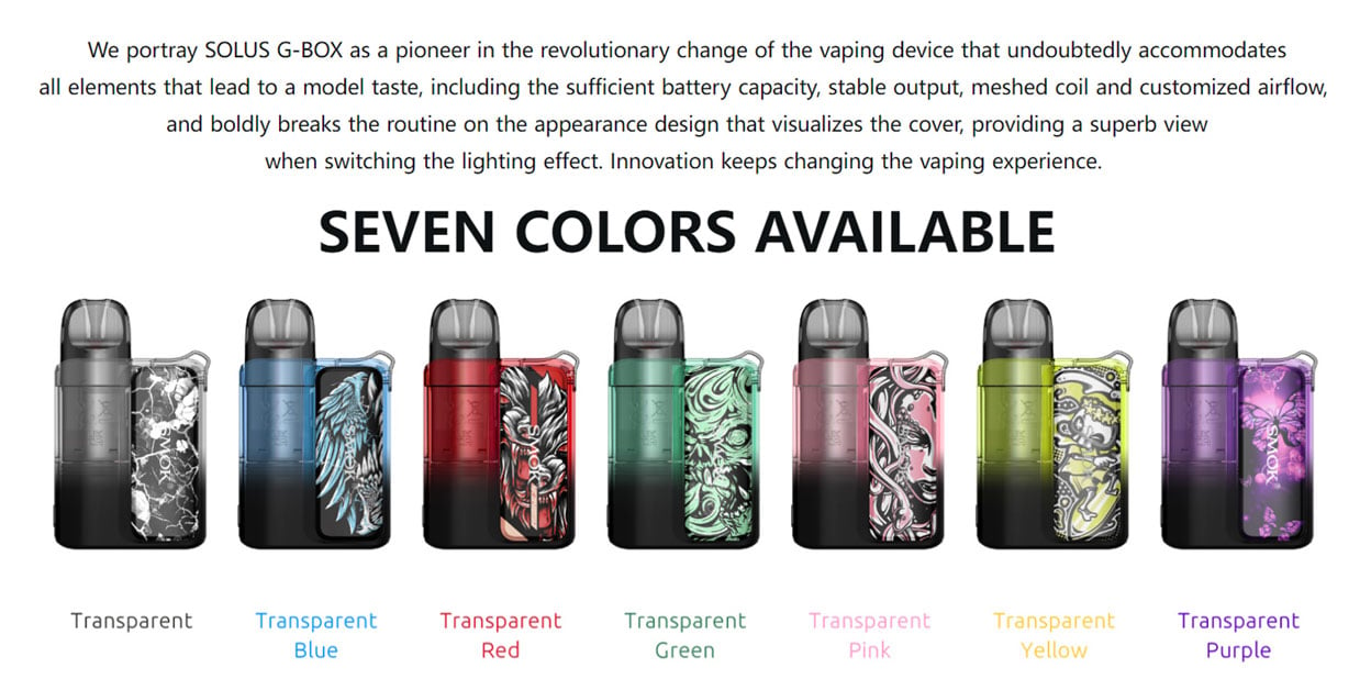 SMOK Solus G-Box Pod System Kit 700mAh 2.5ml 2