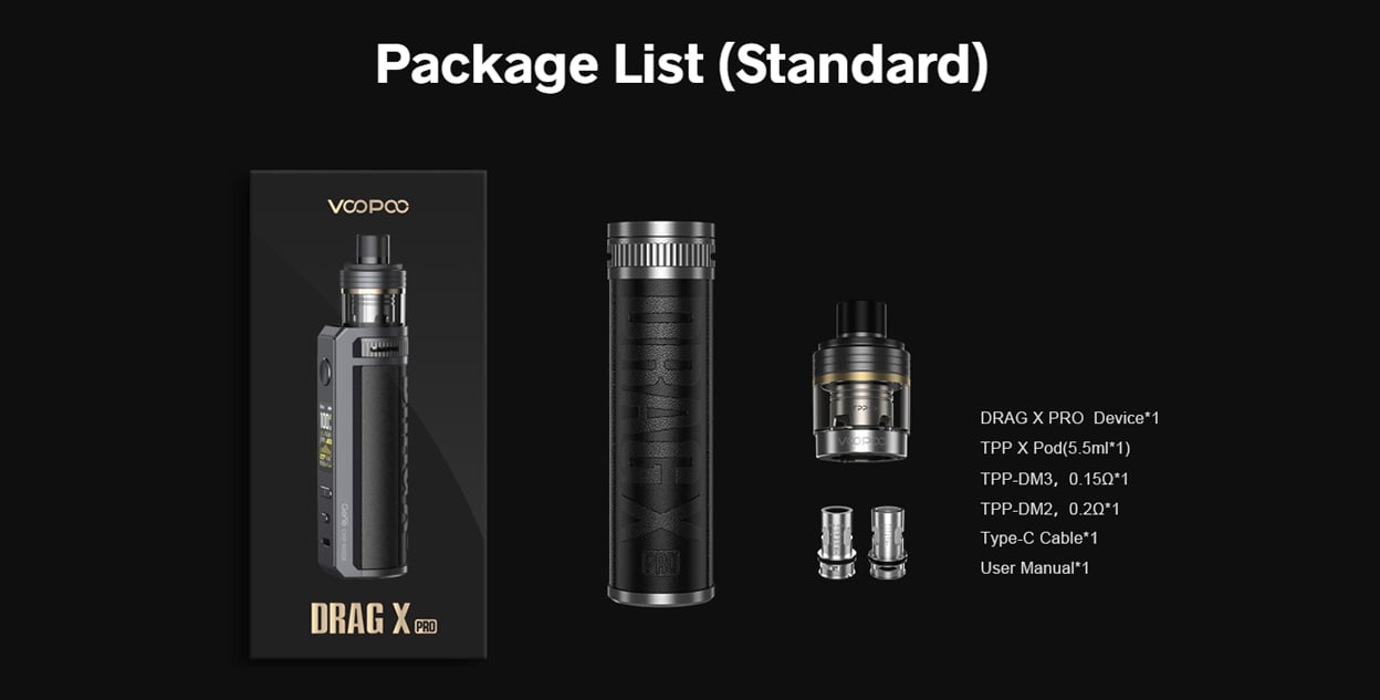 Voopoo Drag X Pro 100W Pod Mod Kit 5.5ml 18