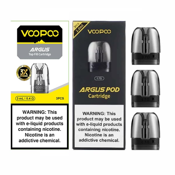 VOOPOO Argus Pod / Argus P1 / Argus Z / Argus G / Argus Pod SE / Argus P1s / Argus P2 / Argus G2 /  Argus G2 Mini / Argus A Pod Cartridge 2ml / 3ml (3pcs/pack)