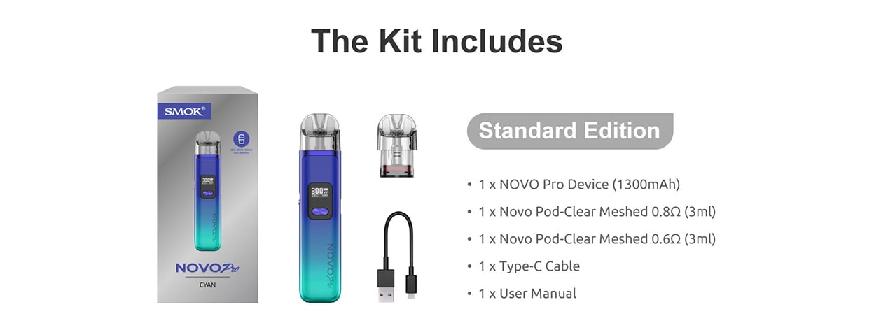 SMOK NOVO Pro Pod System Kit 1300mAh 3ml 13