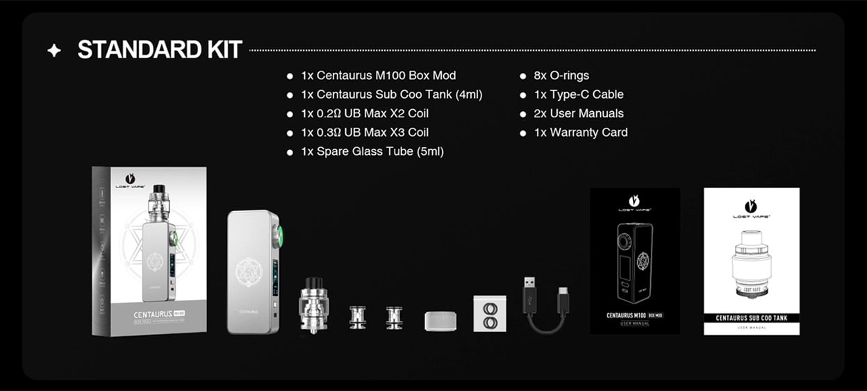 Lost Vape Centaurus M100 Box Mod 50