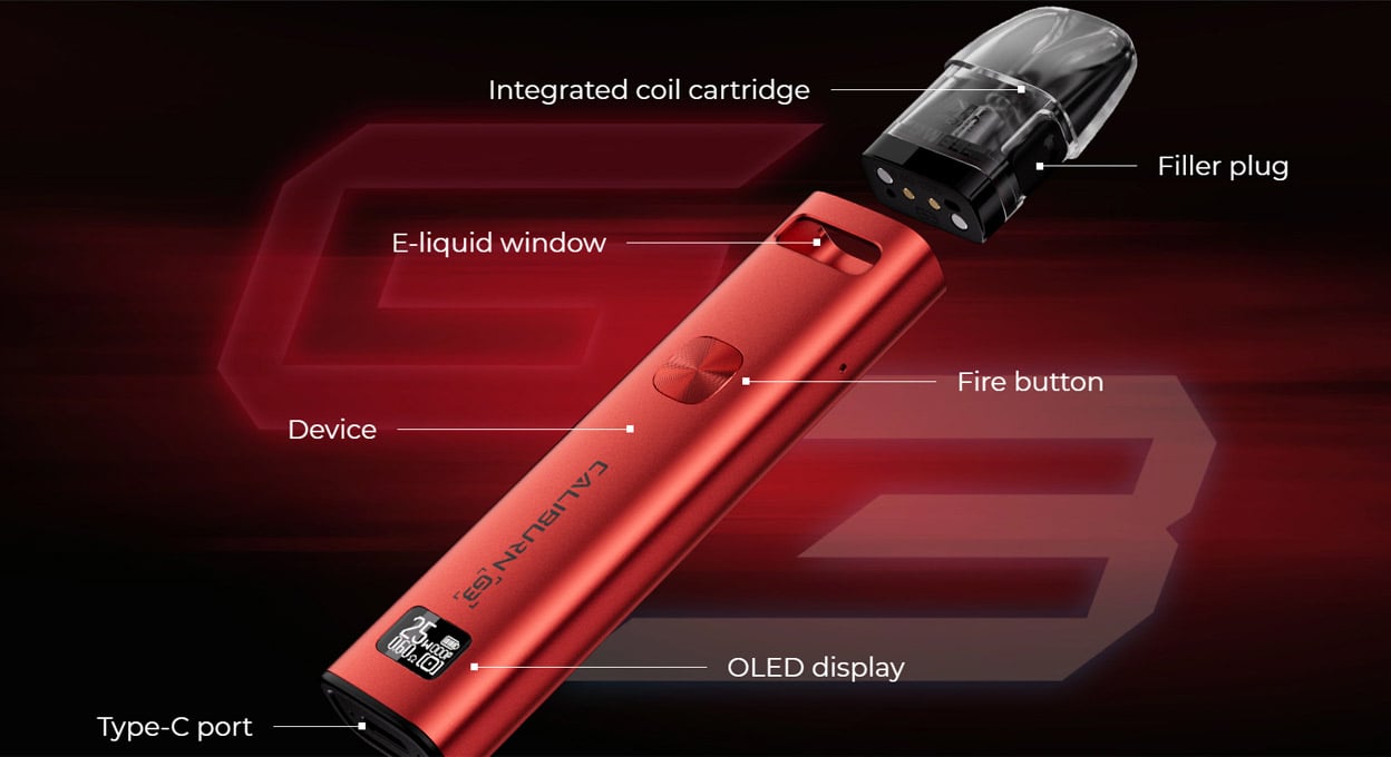 Uwell Caliburn G3 Pod System Kit 900mAh 2.5ml / 2ml 13